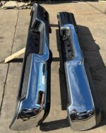 2019–2024 Dodge Ram 1500 Chrome Rear Bumper Assembly Without Park Assist Sensors OEM Style Replacement