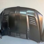 2019–2024 Dodge Ram 1500 TRX Style Matte Black Hood with Performance Air Vents OEM Style Replacement