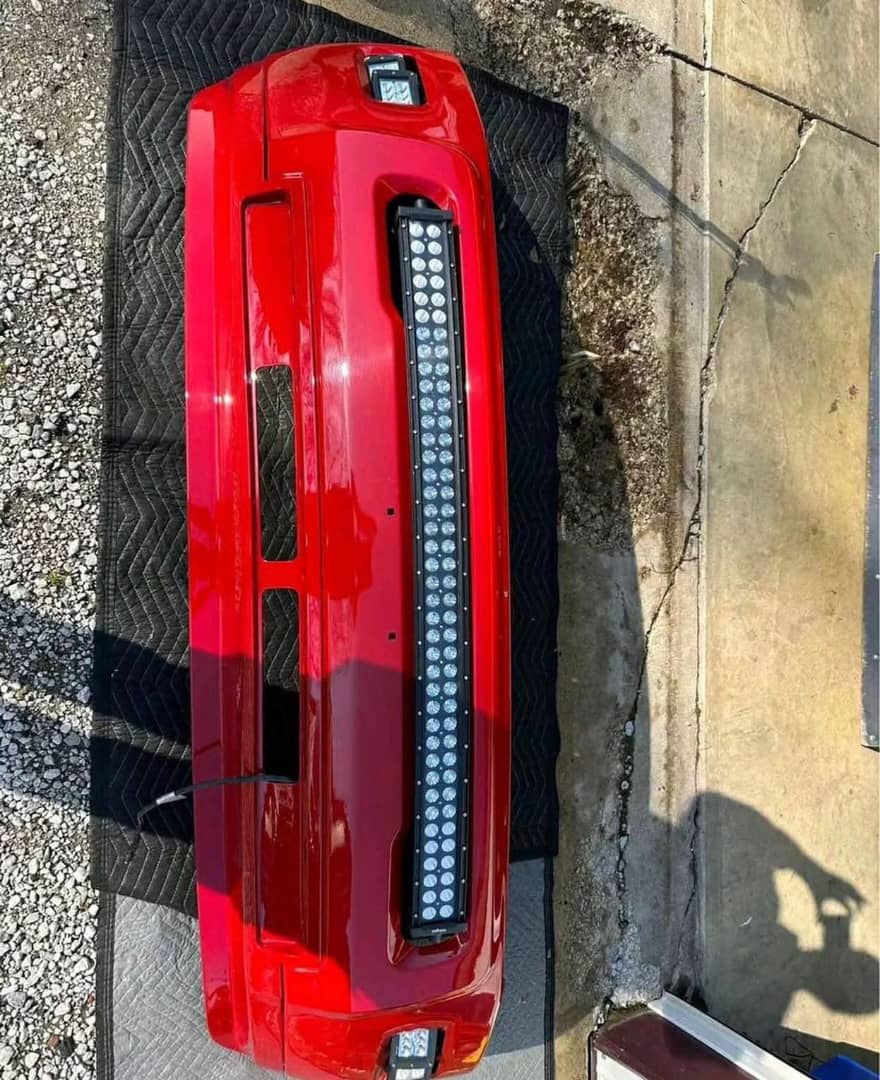 WhatsApp Image 2026-07-18 at 11.21.03 PM (1) Modified Red Front Bumper for Dodge Ram 1500 - Image 1