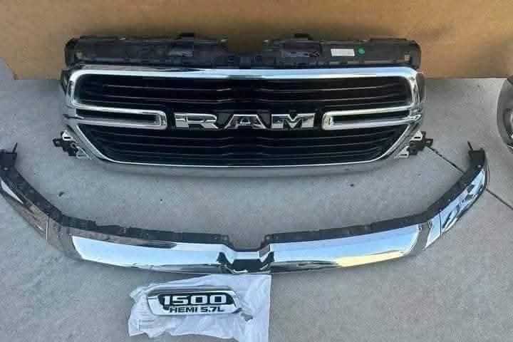 WhatsApp Image 2026-07-16 at 10.07.10 AM Chrome RAM 1500 front grille bumper and grille surround body parts