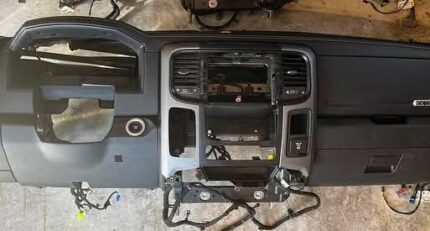 Stripped-down dashboard for 2013-2018 Dodge Ram 1500 and 2500 trucks